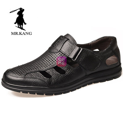 都市型男新風尚 米斯康MR.KANG 5106黑色牛皮涼鞋全解析