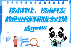 技術(shù)轉(zhuǎn)讓、技術(shù)開發(fā)的企業(yè)所得稅優(yōu)惠政策速覽